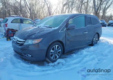 2014 Honda Odyssey Touring/Touring Elite z USA, uszkodzony, nr VIN 5FNRL5H9XEB005892